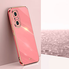 Custodia Silicone Ultra Sottile Morbida Cover XL1 per Huawei Honor 50 SE 5G Rosa Caldo