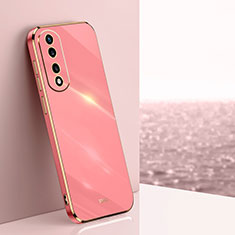 Custodia Silicone Ultra Sottile Morbida Cover XL1 per Huawei Honor 70 Pro 5G Rosa Caldo