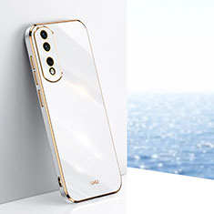 Custodia Silicone Ultra Sottile Morbida Cover XL1 per Huawei Honor 80 Pro Flat 5G Bianco