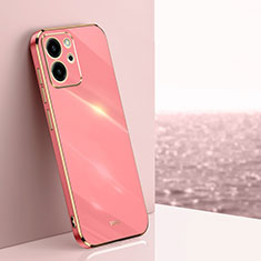 Custodia Silicone Ultra Sottile Morbida Cover XL1 per Huawei Honor 80 SE 5G Rosa Caldo