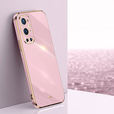 Custodia Silicone Ultra Sottile Morbida Cover XL1 per OnePlus 9 Pro 5G Lavanda