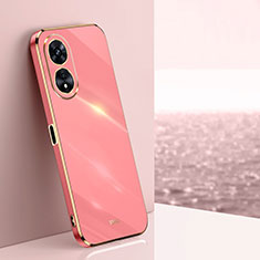 Custodia Silicone Ultra Sottile Morbida Cover XL1 per Oppo A1 Pro 5G Rosa Caldo