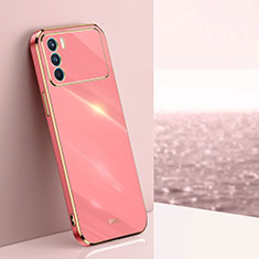 Custodia Silicone Ultra Sottile Morbida Cover XL1 per Oppo K9 Pro 5G Rosa Caldo