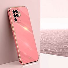 Custodia Silicone Ultra Sottile Morbida Cover XL1 per Oppo Reno5 Lite Rosa Caldo