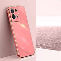 Custodia Silicone Ultra Sottile Morbida Cover XL1 per Oppo Reno8 Pro 5G Rosa Caldo