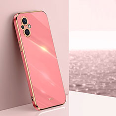 Custodia Silicone Ultra Sottile Morbida Cover XL1 per Oppo Reno8 Z 5G Rosa Caldo