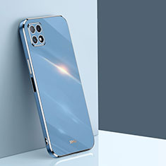 Custodia Silicone Ultra Sottile Morbida Cover XL1 per Samsung Galaxy A22s 5G Blu