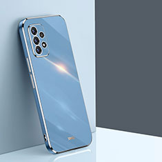 Custodia Silicone Ultra Sottile Morbida Cover XL1 per Samsung Galaxy A52 4G Blu