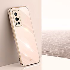 Custodia Silicone Ultra Sottile Morbida Cover XL1 per Vivo X70 Pro 5G Oro