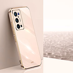 Custodia Silicone Ultra Sottile Morbida Cover XL1 per Vivo X70 Pro+ Plus 5G Oro