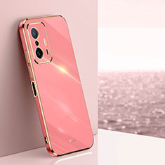 Custodia Silicone Ultra Sottile Morbida Cover XL1 per Xiaomi Mi 11T Pro 5G Rosa Caldo