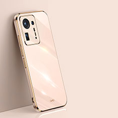 Custodia Silicone Ultra Sottile Morbida Cover XL1 per Xiaomi Mi Mix 4 5G Oro