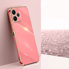 Custodia Silicone Ultra Sottile Morbida Cover XL1 per Xiaomi Poco M6 Pro 5G Rosa Caldo