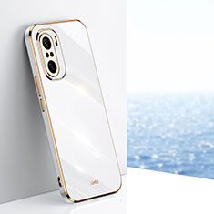 Custodia Silicone Ultra Sottile Morbida Cover XL1 per Xiaomi Redmi K40 Pro+ Plus 5G Bianco