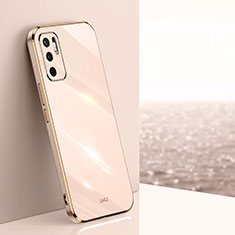 Custodia Silicone Ultra Sottile Morbida Cover XL1 per Xiaomi Redmi Note 10 5G Oro