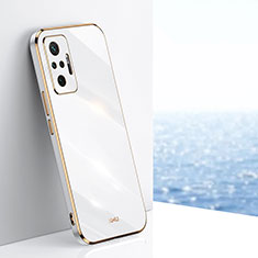 Custodia Silicone Ultra Sottile Morbida Cover XL1 per Xiaomi Redmi Note 10 Pro 4G Bianco