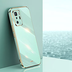 Custodia Silicone Ultra Sottile Morbida Cover XL1 per Xiaomi Redmi Note 10 Pro 5G Verde