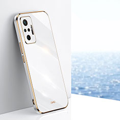 Custodia Silicone Ultra Sottile Morbida Cover XL1 per Xiaomi Redmi Note 10 Pro Max Bianco