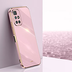 Custodia Silicone Ultra Sottile Morbida Cover XL1 per Xiaomi Redmi Note 11 4G (2021) Rosa