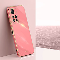 Custodia Silicone Ultra Sottile Morbida Cover XL1 per Xiaomi Redmi Note 11 Pro+ Plus 5G Rosa Caldo