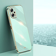 Custodia Silicone Ultra Sottile Morbida Cover XL1 per Xiaomi Redmi Note 11T Pro+ Plus 5G Verde