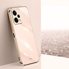 Custodia Silicone Ultra Sottile Morbida Cover XL1 per Xiaomi Redmi Note 12 Pro+ Plus 5G Oro