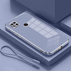 Custodia Silicone Ultra Sottile Morbida Cover XL2 per Xiaomi Redmi 10A 4G Grigio Lavanda