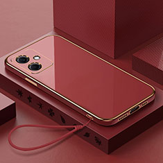 Custodia Silicone Ultra Sottile Morbida Cover XL3 per Xiaomi Redmi Note 12R Pro 5G Rosso