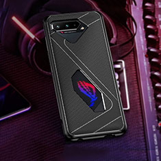 Custodia Silicone Ultra Sottile Morbida Cover ZJ1 per Asus ROG Phone 5 Pro Nero