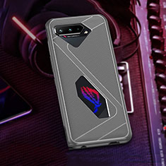 Custodia Silicone Ultra Sottile Morbida Cover ZJ1 per Asus ROG Phone 5 Ultimate Grigio