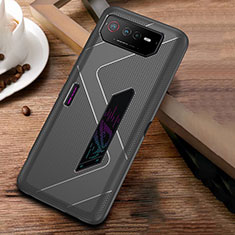 Custodia Silicone Ultra Sottile Morbida Cover ZJ1 per Asus ROG Phone 6 Grigio