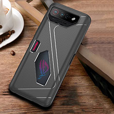 Custodia Silicone Ultra Sottile Morbida Cover ZJ1 per Asus ROG Phone 7 Grigio