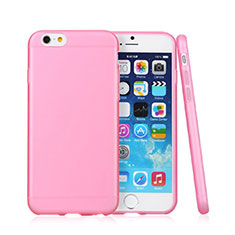 Custodia Silicone Ultra Sottile Morbida Opaca per Apple iPhone 6 Plus Rosa