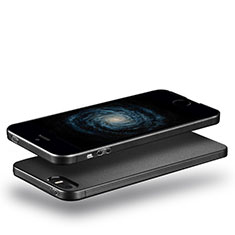 Custodia Silicone Ultra Sottile Morbida per Apple iPhone SE Nero