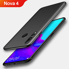 Custodia Silicone Ultra Sottile Morbida S04 per Huawei Nova 4 Nero