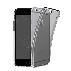 Custodia TPU Trasparente Ultra Sottile Morbida per Apple iPhone 6 Grigio Scuro