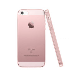 Custodia TPU Trasparente Ultra Sottile Morbida per Apple iPhone SE Rosa