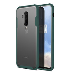 Custodia Ultra Slim Trasparente Rigida Cover Opaca per OnePlus 7T Pro 5G Verde