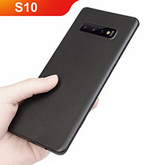 Custodia Ultra Slim Trasparente Rigida Cover Opaca per Samsung Galaxy S10 Nero