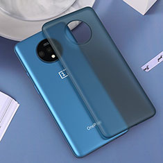 Custodia Ultra Sottile Trasparente Rigida Cover Opaca H01 per OnePlus 7T Blu