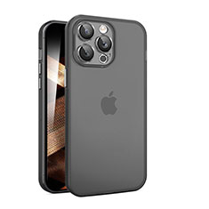 Custodia Ultra Sottile Trasparente Rigida Cover Opaca QC per Apple iPhone 15 Pro Nero
