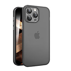 Custodia Ultra Sottile Trasparente Rigida Cover Opaca QC per Apple iPhone 16 Pro Max Nero