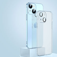 Custodia Ultra Sottile Trasparente Rigida Cover Opaca QC1 per Apple iPhone 14 Bianco