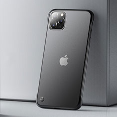 Custodia Ultra Sottile Trasparente Rigida Cover Opaca U01 per Apple iPhone 11 Pro Max Nero
