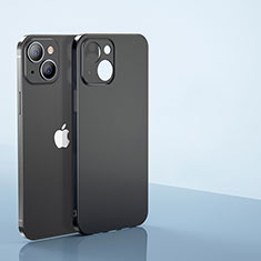 Custodia Ultra Sottile Trasparente Rigida Cover Opaca U01 per Apple iPhone 14 Plus Nero