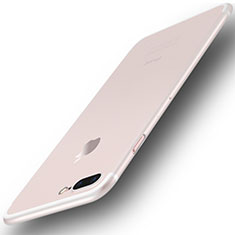 Custodia Ultra Sottile Trasparente Rigida Cover Opaca U01 per Apple iPhone 7 Plus Bianco