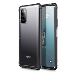 Custodia Ultra Sottile Trasparente Rigida Cover Opaca U01 per Huawei Honor V30 5G Nero