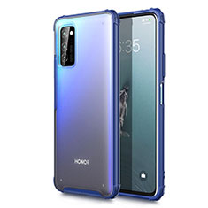 Custodia Ultra Sottile Trasparente Rigida Cover Opaca U01 per Huawei Honor View 30 5G Blu