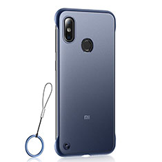 Custodia Ultra Sottile Trasparente Rigida Cover Opaca U01 per Xiaomi Mi 8 Blu