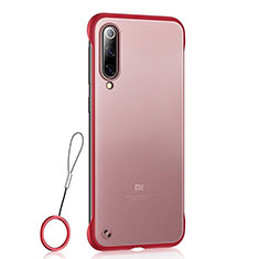 Custodia Ultra Sottile Trasparente Rigida Cover Opaca U01 per Xiaomi Mi 9 Pro Rosso